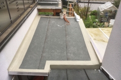 Terrassenüberdachung mit 2 lagiger Bitumenabdichtung